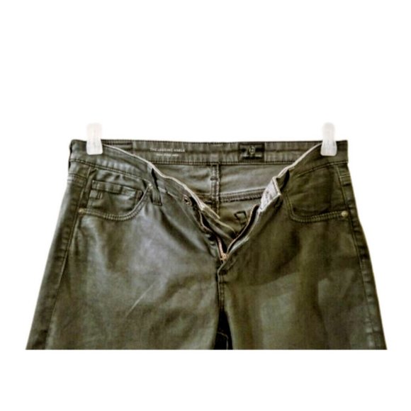 ADRIANO GOLDSCHMIED Black Leatherette Super Skinny Ankle Leggings Sz 28 Jeans - Picture 7 of 14